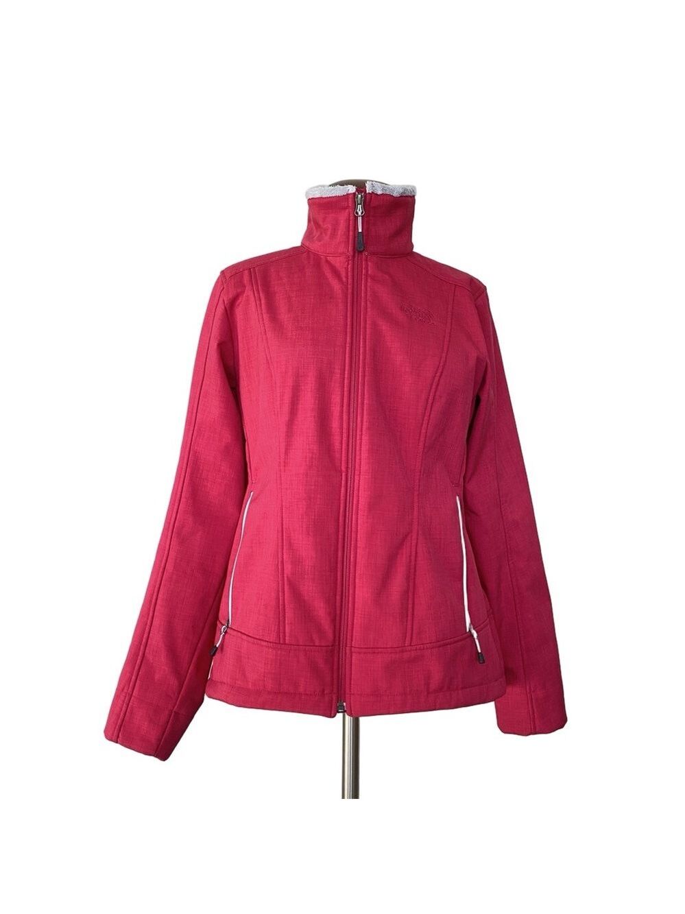 The North Face Fleece Lined Chromium Thermal Jacket Soft Shell Pink Size M
